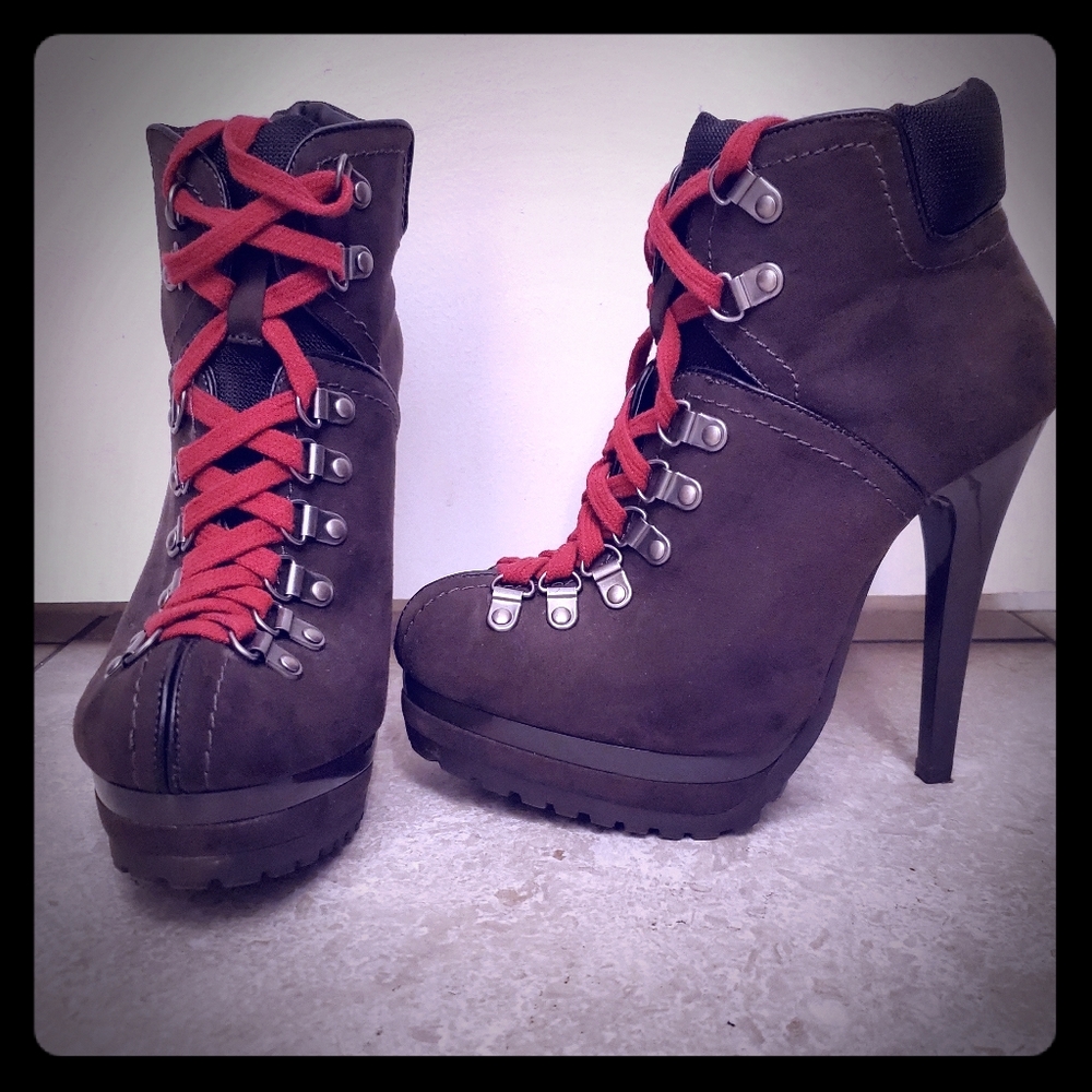 Stiletto hiking booties